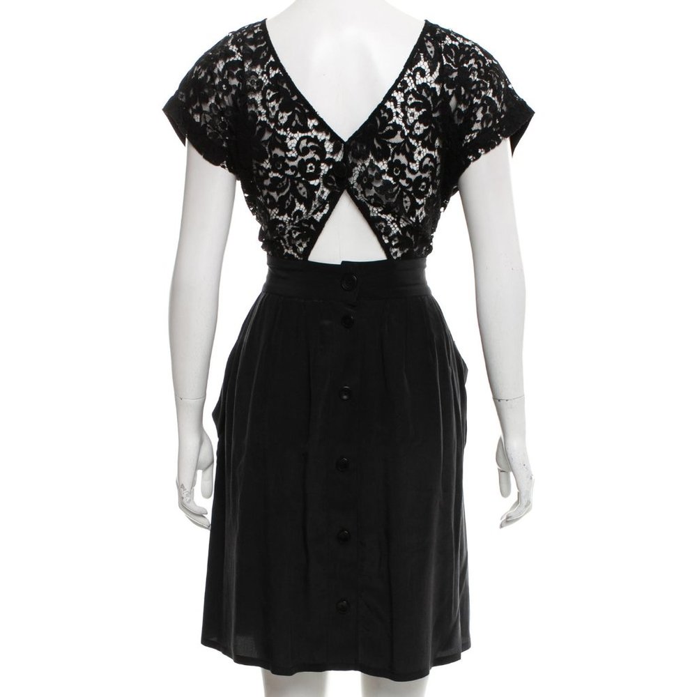 Gorgeous No. 6 Silk Dress with Lace Cutout Back - Picture 3 of 3